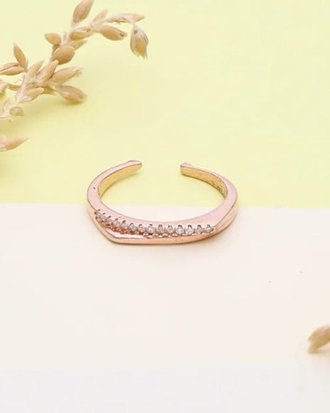 Dazzling Duo Ring in 92.5 Silver