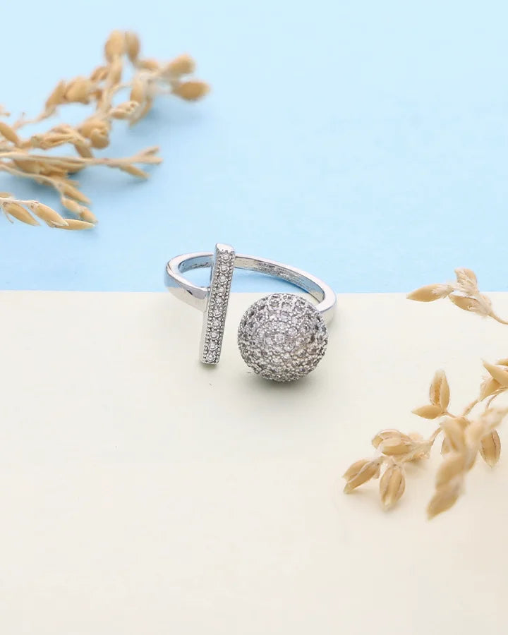 LuxeSphere Ring in 92.5 Silver