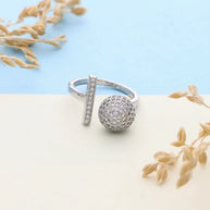 LuxeSphere Ring in 92.5 Silver