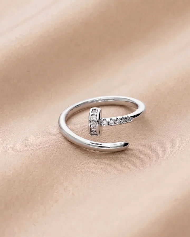 Nail Ring in 92.5 Silver