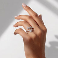 Wings Adjustable Ring in 92.5 Silver