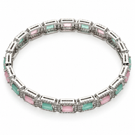 Mint Rhodium Bangles in 92.5 Silver