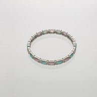 Mint Rhodium Bangles in 92.5 Silver