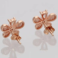 Petal Studs in 92.5 Silver side view - Silsila by Dvaar