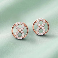 Infinity Studs in 92.5 Silver