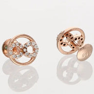 Infinity Studs in 92.5 Silver detail - Silsila by Dvaar