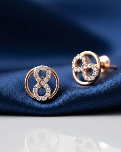Infinity Studs in 92.5 Silver - Silsila by Dvaar