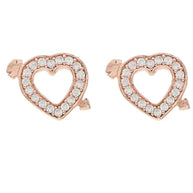 Arrow Studs in 92.5 Silver front view - Silsila by Dvaar
