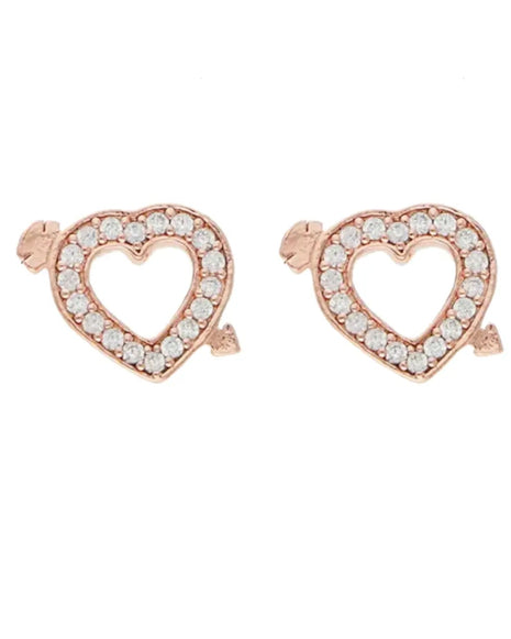 Arrow Studs in 92.5 Silver front view - Silsila by Dvaar