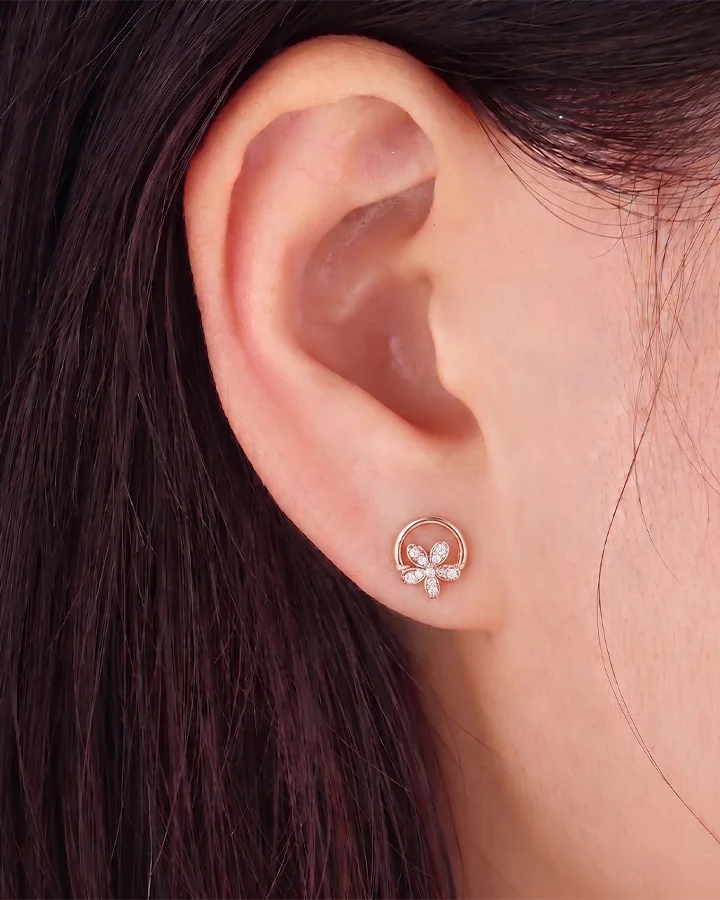 Sia Bloom Studs in 92.5 Silver