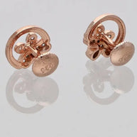 Sia Bloom Studs in 92.5 Silver side view - Silsila by Dvaar