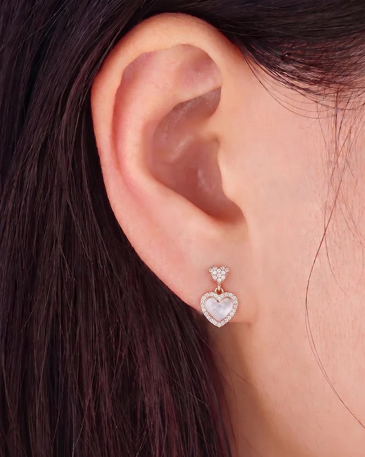 Heartfelt Drops in 92.5 Silver