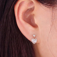 Heartfelt Drops in 92.5 Silver