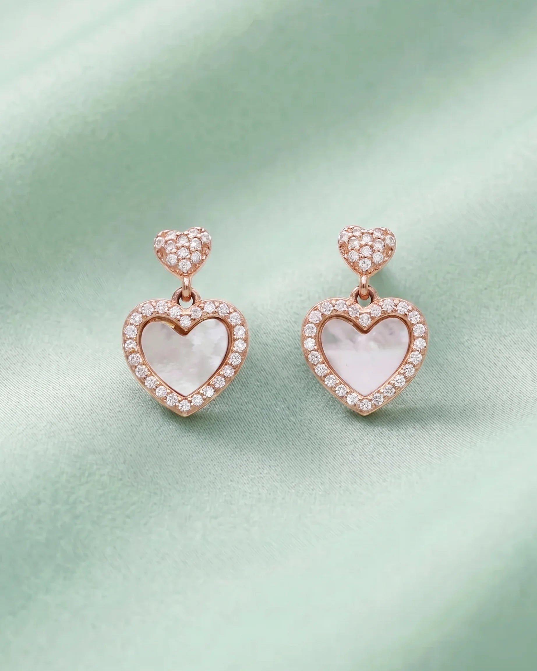 Heartfelt Drops in 92.5 Silver