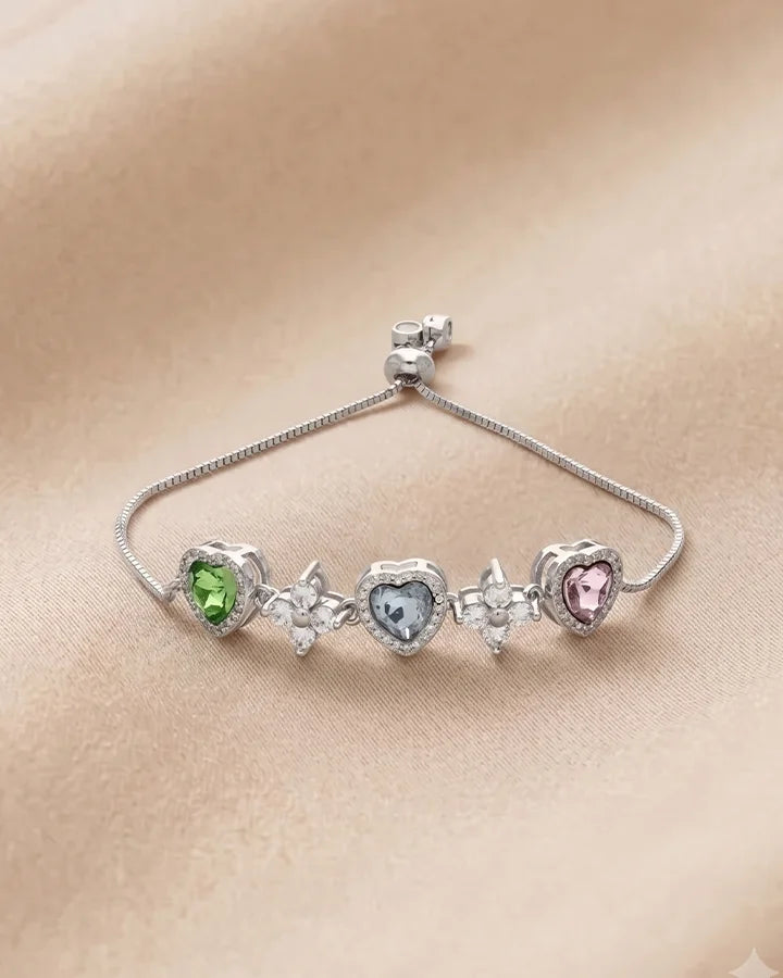 Lil Heart Bracelet in 92.5 Silver