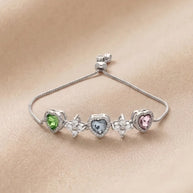 Lil Heart Bracelet in 92.5 Silver