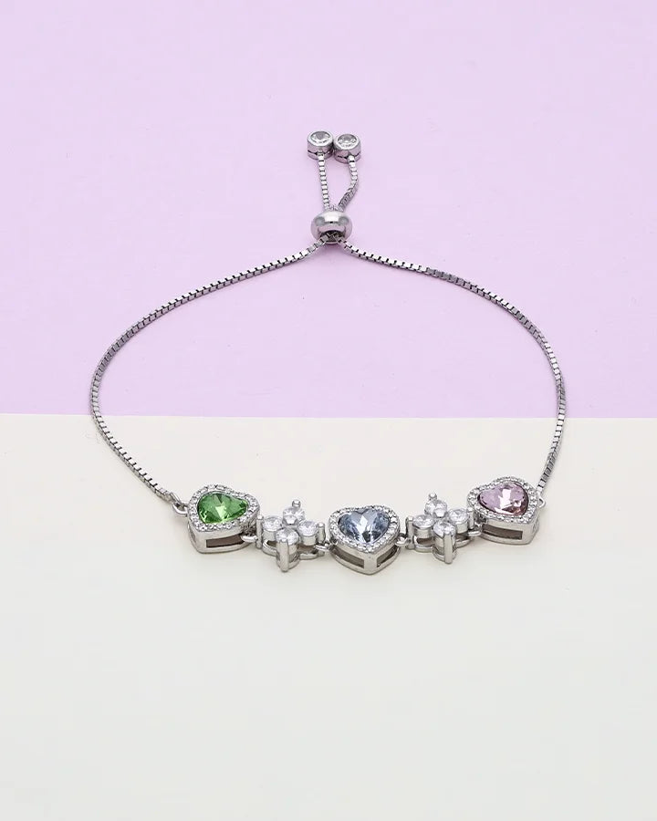Lil Heart Bracelet in 92.5 Silver