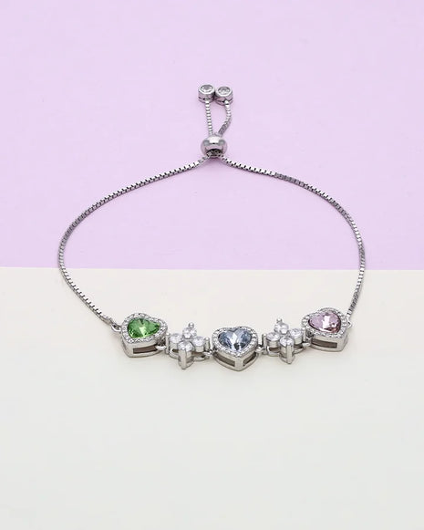Lil Heart Bracelet in 92.5 Silver
