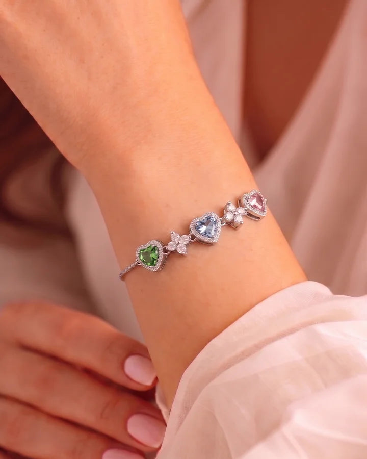 Lil Heart Bracelet in 92.5 Silver