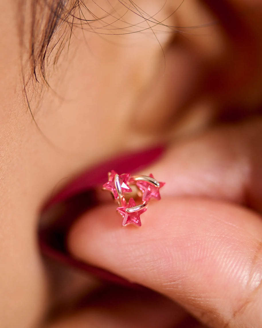 Ruby Charm Duo in 92.5 Silver