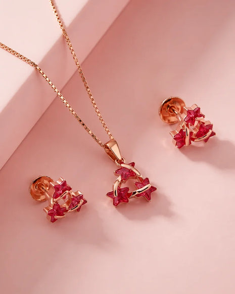 Ruby Charm Duo in 92.5 Silver