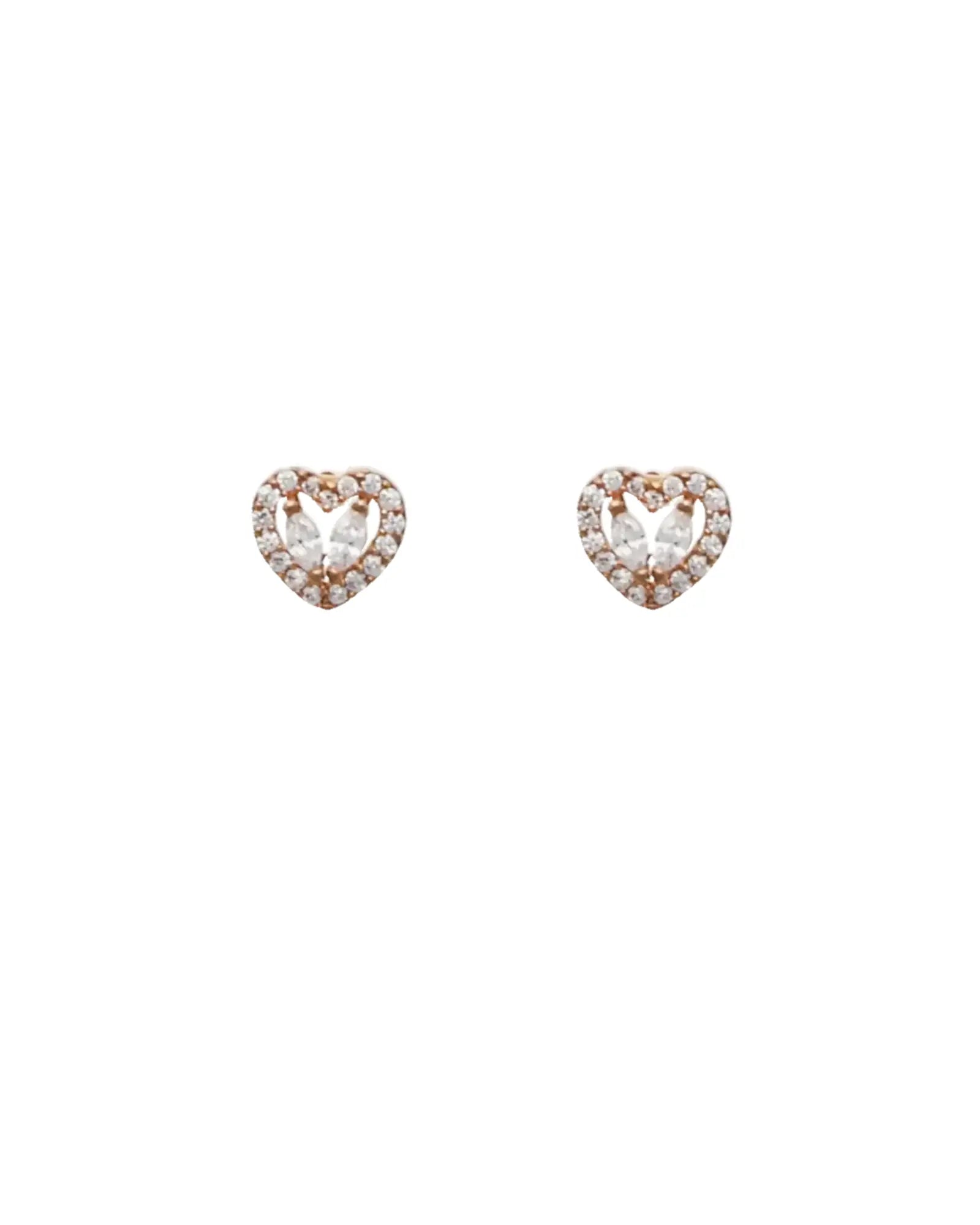 Dual Heart Charm Duo in 92.5 Silver