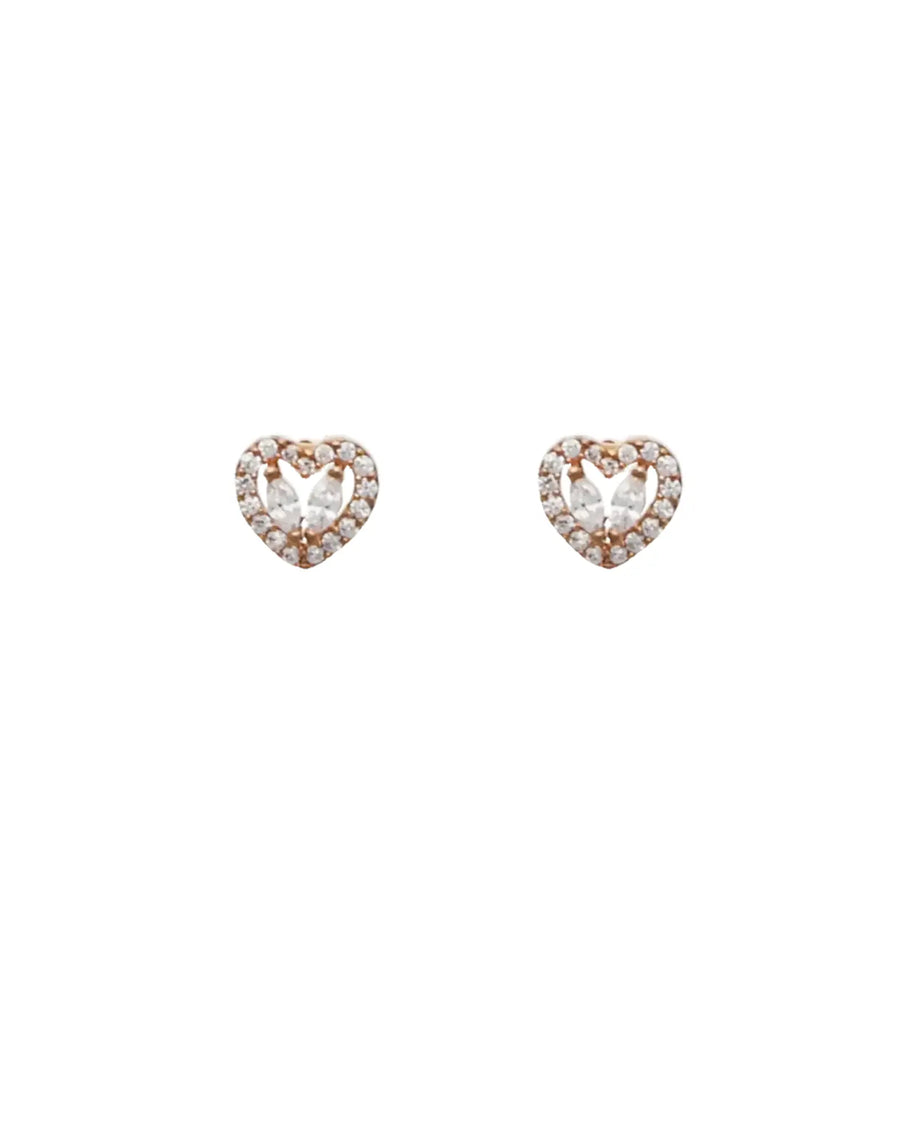 Dual Heart Charm Duo in 92.5 Silver
