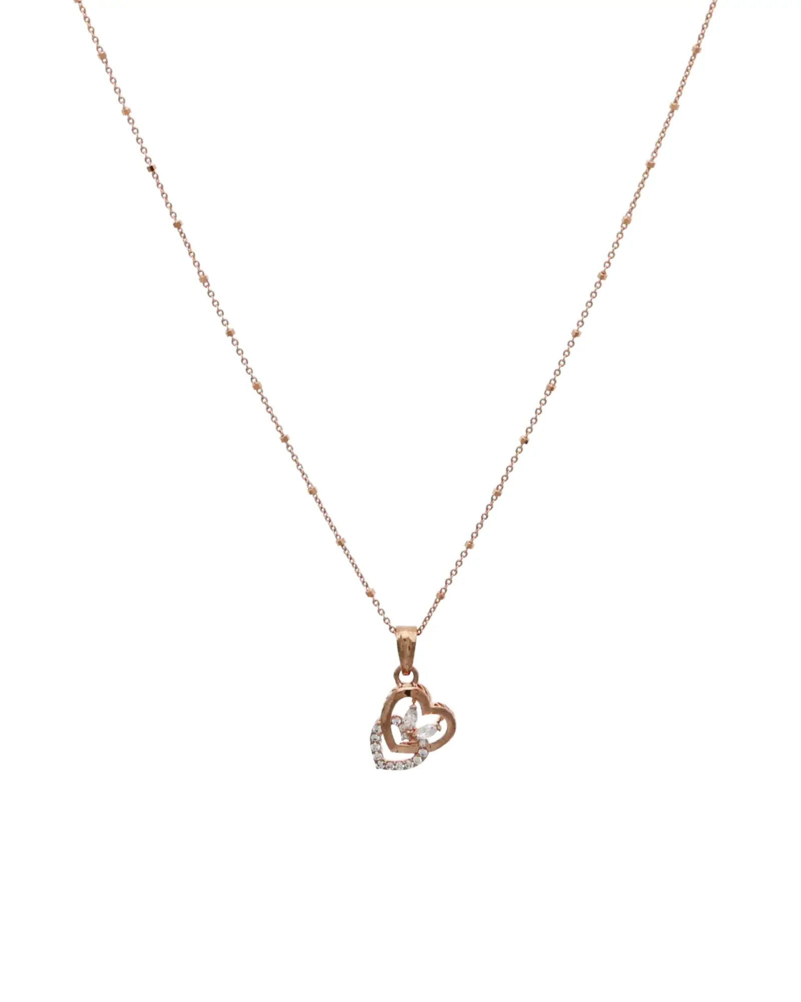 Dual Heart Charm Duo in 92.5 Silver