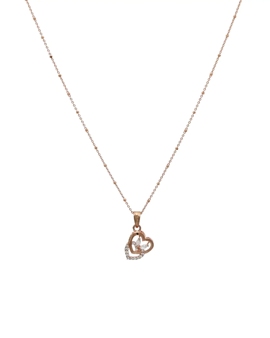 Dual Heart Charm Duo in 92.5 Silver