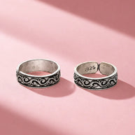 Filigree Toe Rings in 92.5 Silver - Silsila by Dvaar
