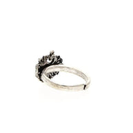Peacock Toe Rings worn view - Silsila by Dvaar