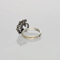Peafowl Toe Rings in 92.5 Silver