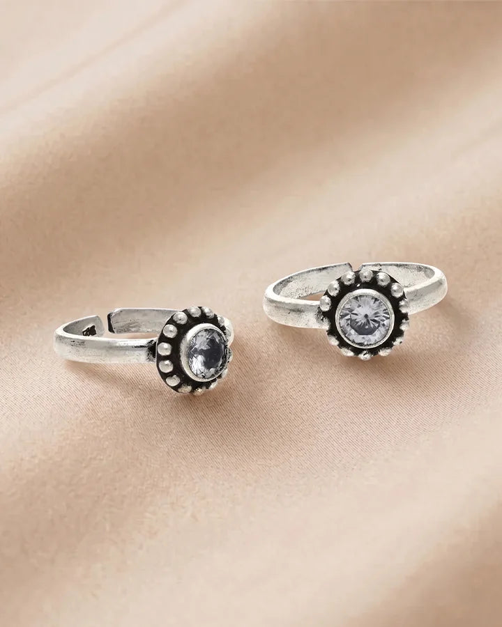 Heirloom Toe Rings in 92.5 Silver