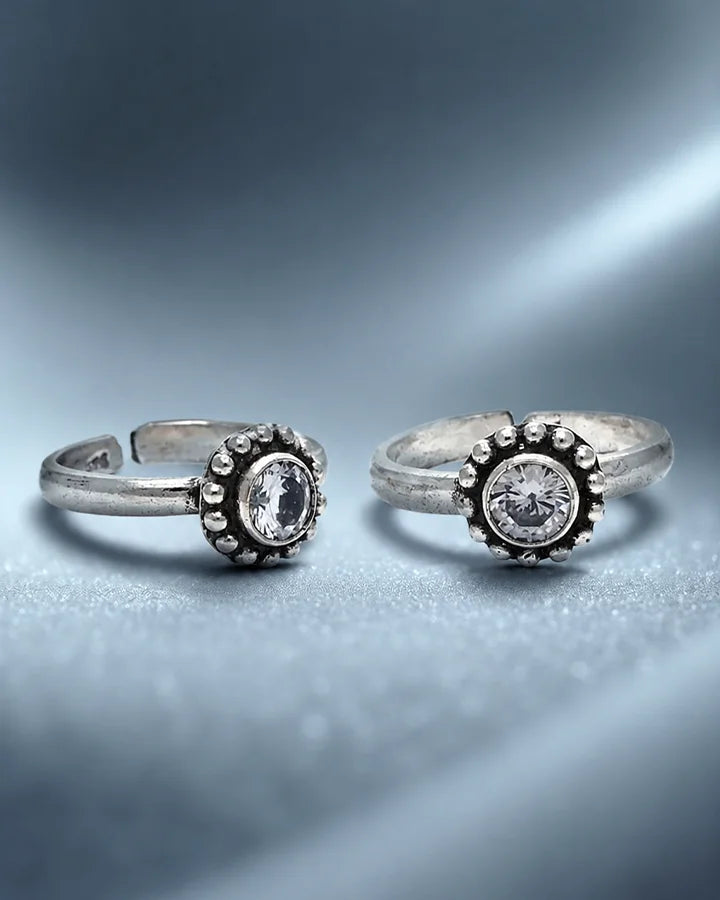 Heirloom Toe Rings in 92.5 Silver