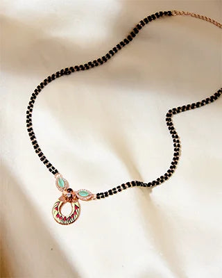 Aarna Mangalsutra in 92.5 Silver - Silsila by Dvaar