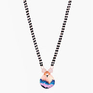 Aqualis Mangalsutra in 92.5 Silver front view - Silsila by Dvaar