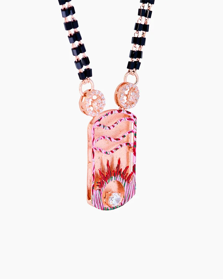 Solaria Mangalsutra in 92.5 Silver