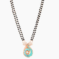 Aqua Mangalsutra in 92.5 Silver
