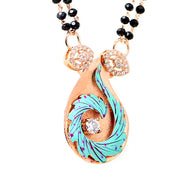 Aqua Mangalsutra in 92.5 Silver