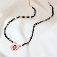 Roselle Mangalsutra in 92.5 Silver - Silsila by Dvaar