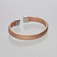 Charm Kada in 92.5 Silver side view - Silsila by Dvaar