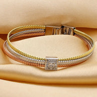 Trinity Charm Bracelet in 92.5 Silver