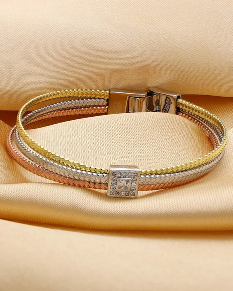 Trinity Charm Bracelet in 92.5 Silver