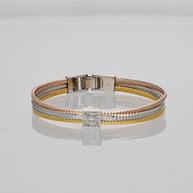Trinity Charm Bracelet in 92.5 Silver