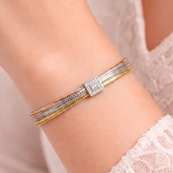 Trinity Charm Bracelet in 92.5 Silver