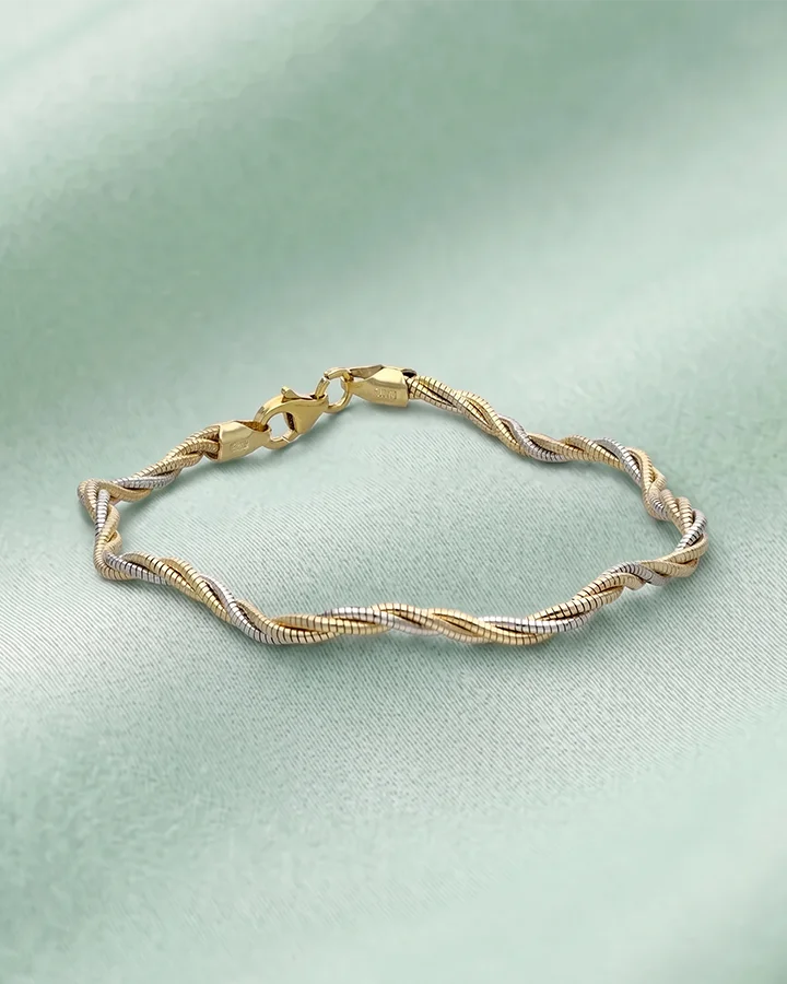 Twisted Bracelet in 92.5 Silver