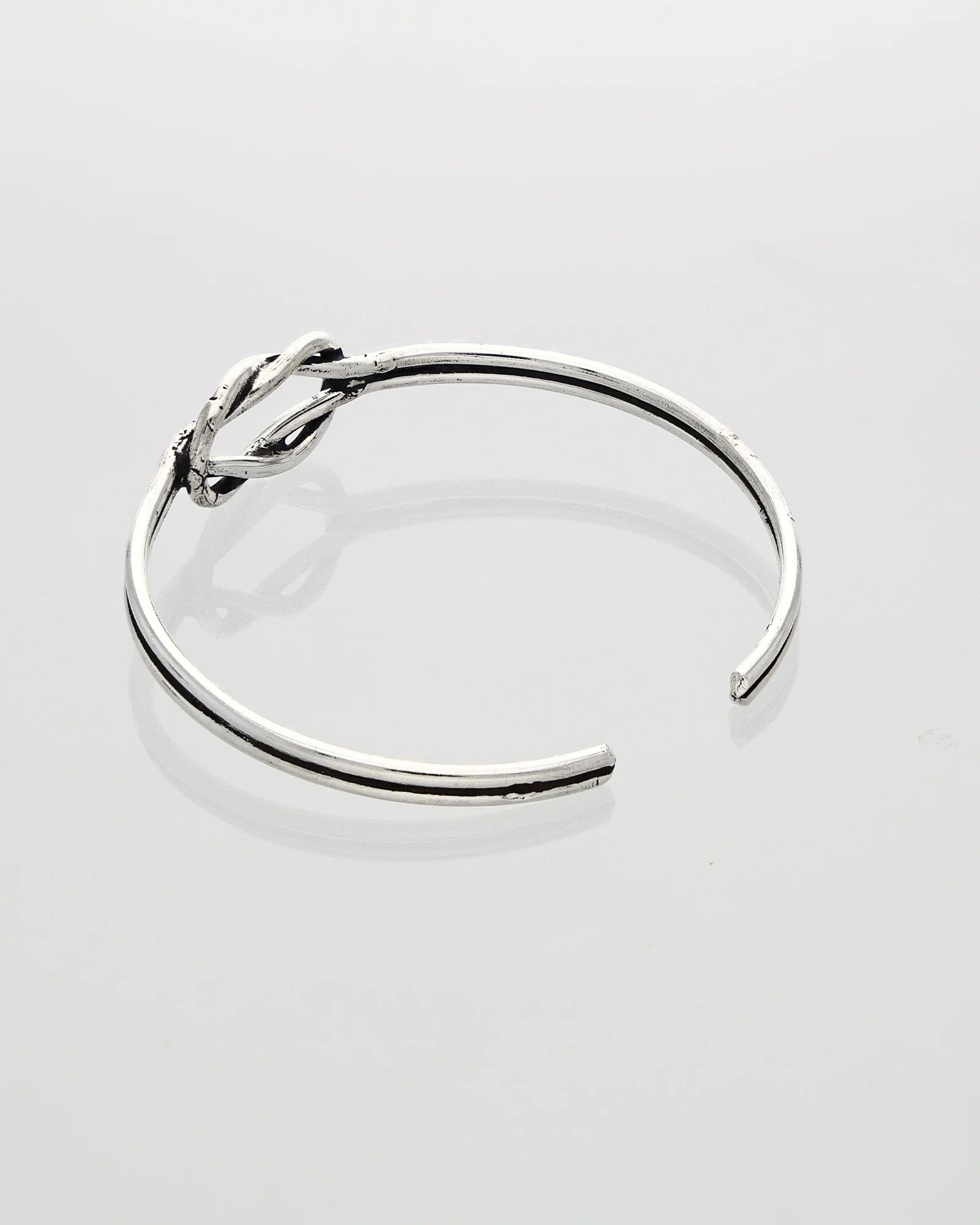 Regalia Knot Kada in 92.5 Silver side view - Silsila by Dvaar