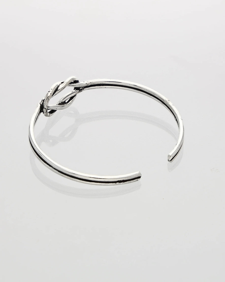 Regalia Knot Kada in 92.5 Silver side view - Silsila by Dvaar