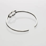 Regalia Knot Kada in 92.5 Silver side view - Silsila by Dvaar