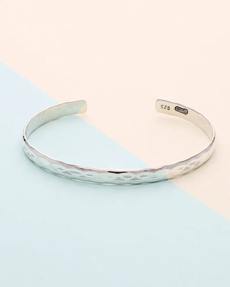 White Luxe Kada in 92.5 Silver - Silsila by Dvaar
